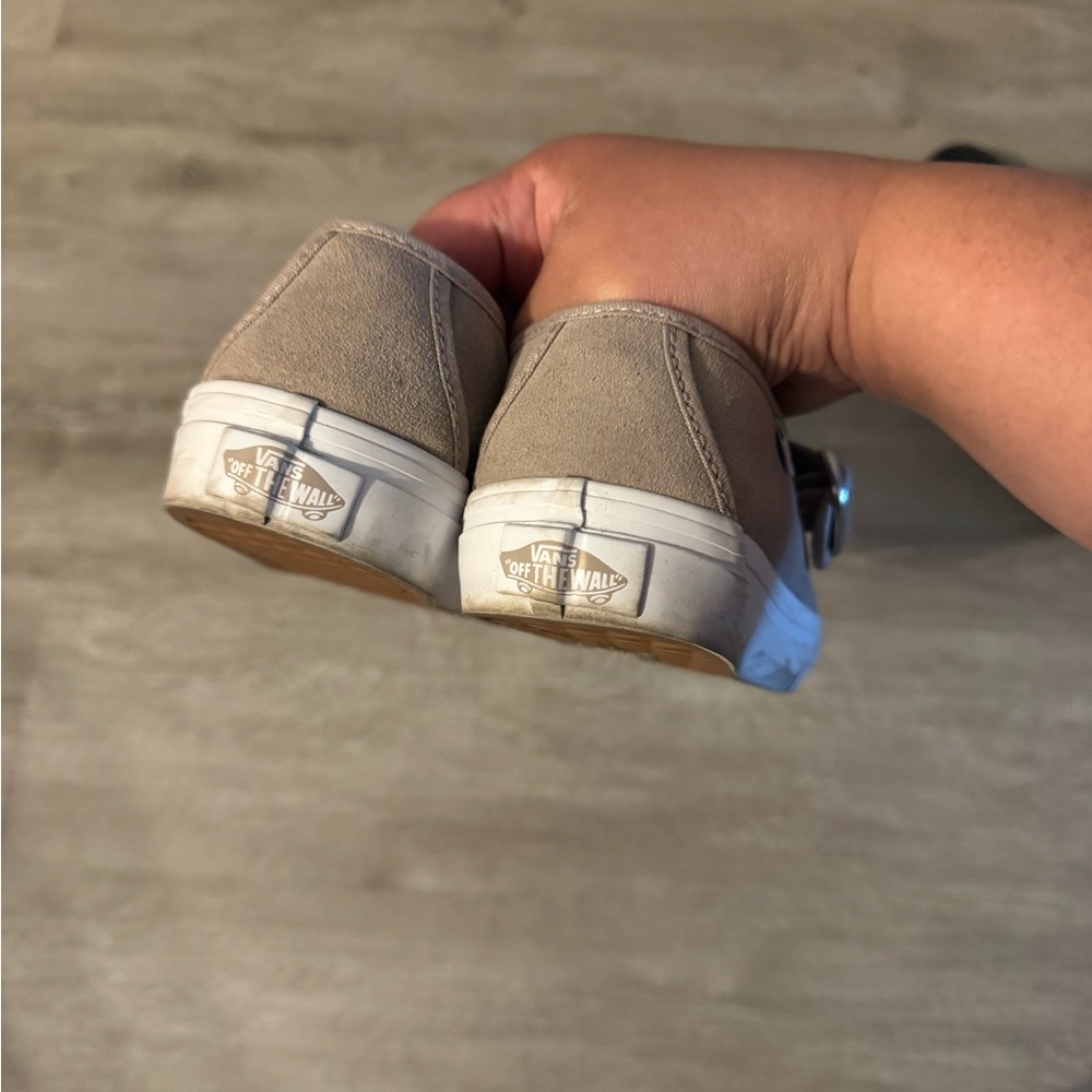 Vans Grey and White Mary Jane Sneakers - Picture 4 of 6